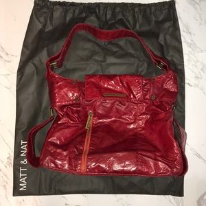 Mat & Nat Red Vegan Bag